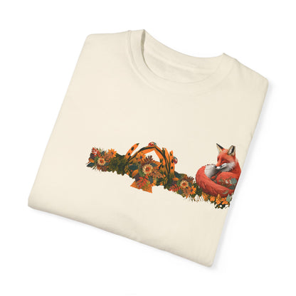 Ivory Garment-Dyed Autumn Fox T-shirt