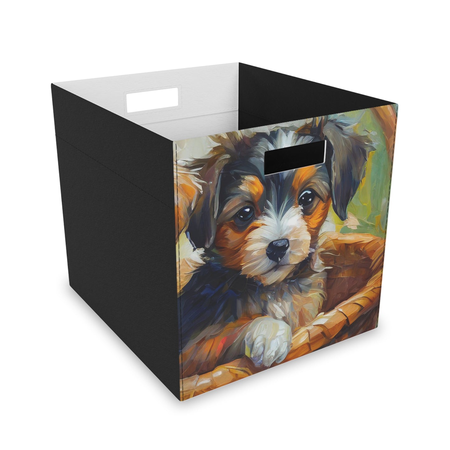 Puppy Picnic Felt Storage Box