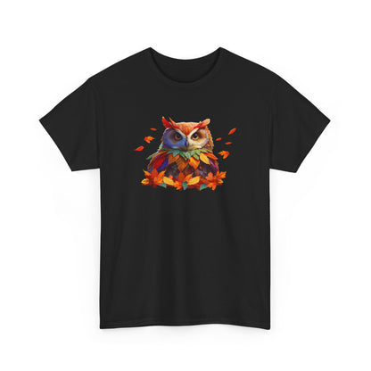 Unisex Autumn Owl Cotton Tee