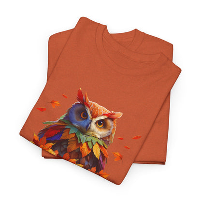 Unisex Autumn Owl Cotton Tee