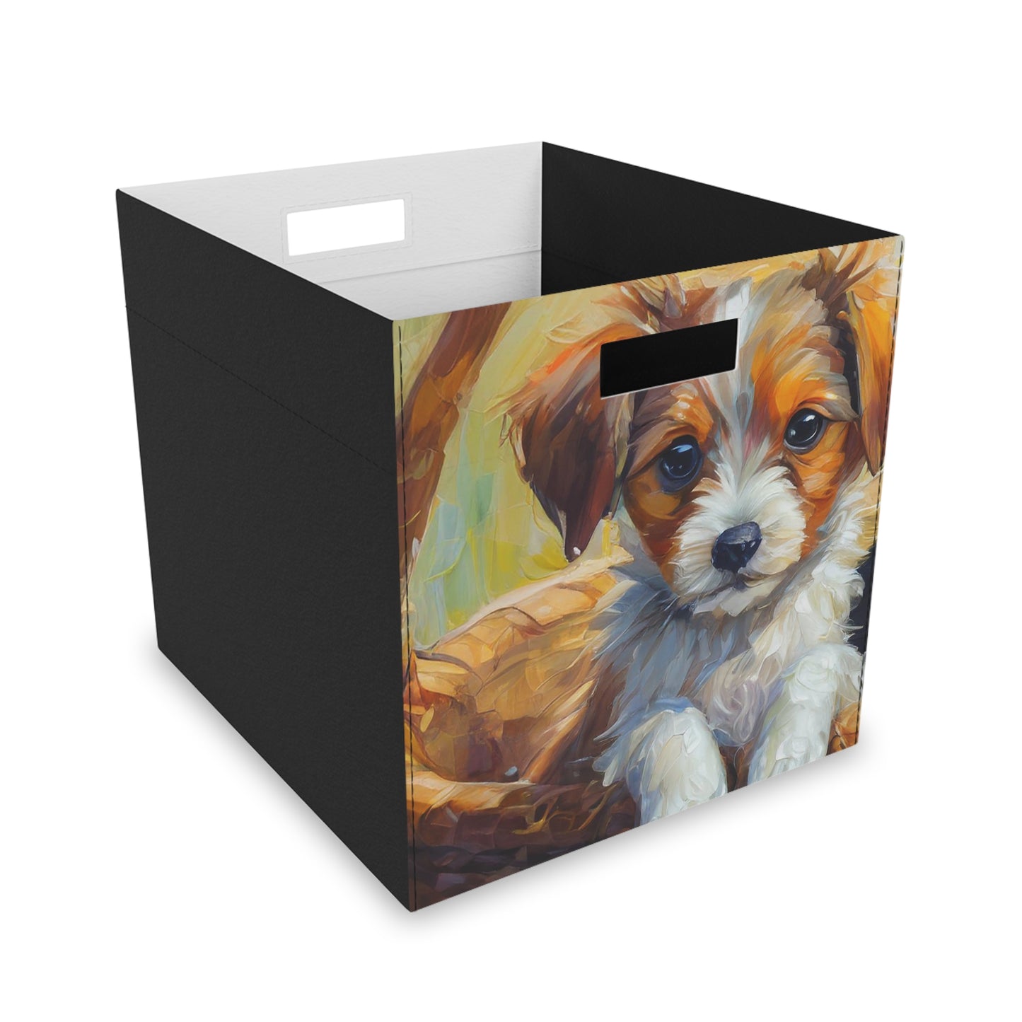 Puppy Picnic Felt Storage Box