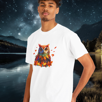 Unisex Autumn Owl Cotton Tee